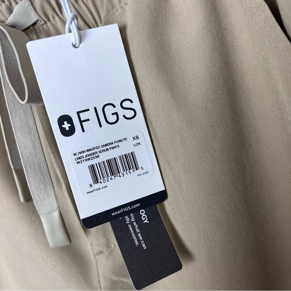 Figs Zamora High Waisted FIONLITE Lined Jogger
Scrub Pants XS Light Oak - Picture 7 of 10
